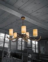 David Hunt Lighting Antler 6 Light Pendant Complete with Shades